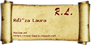 Róza Laura névjegykártya